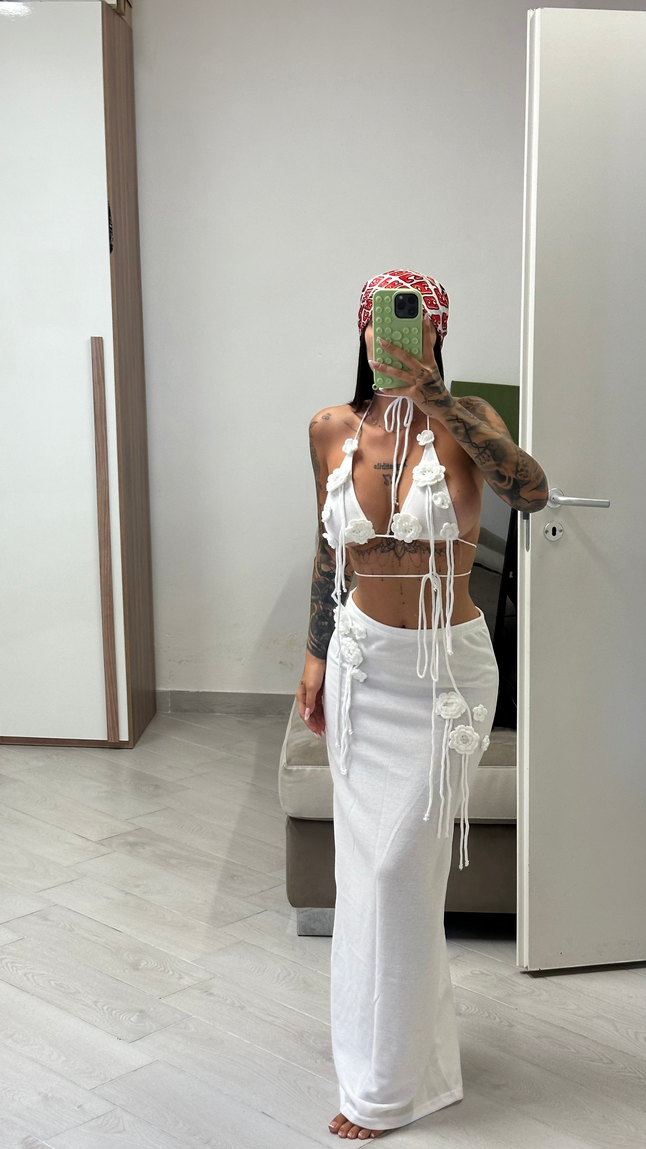 Co-Bikini Flowers White