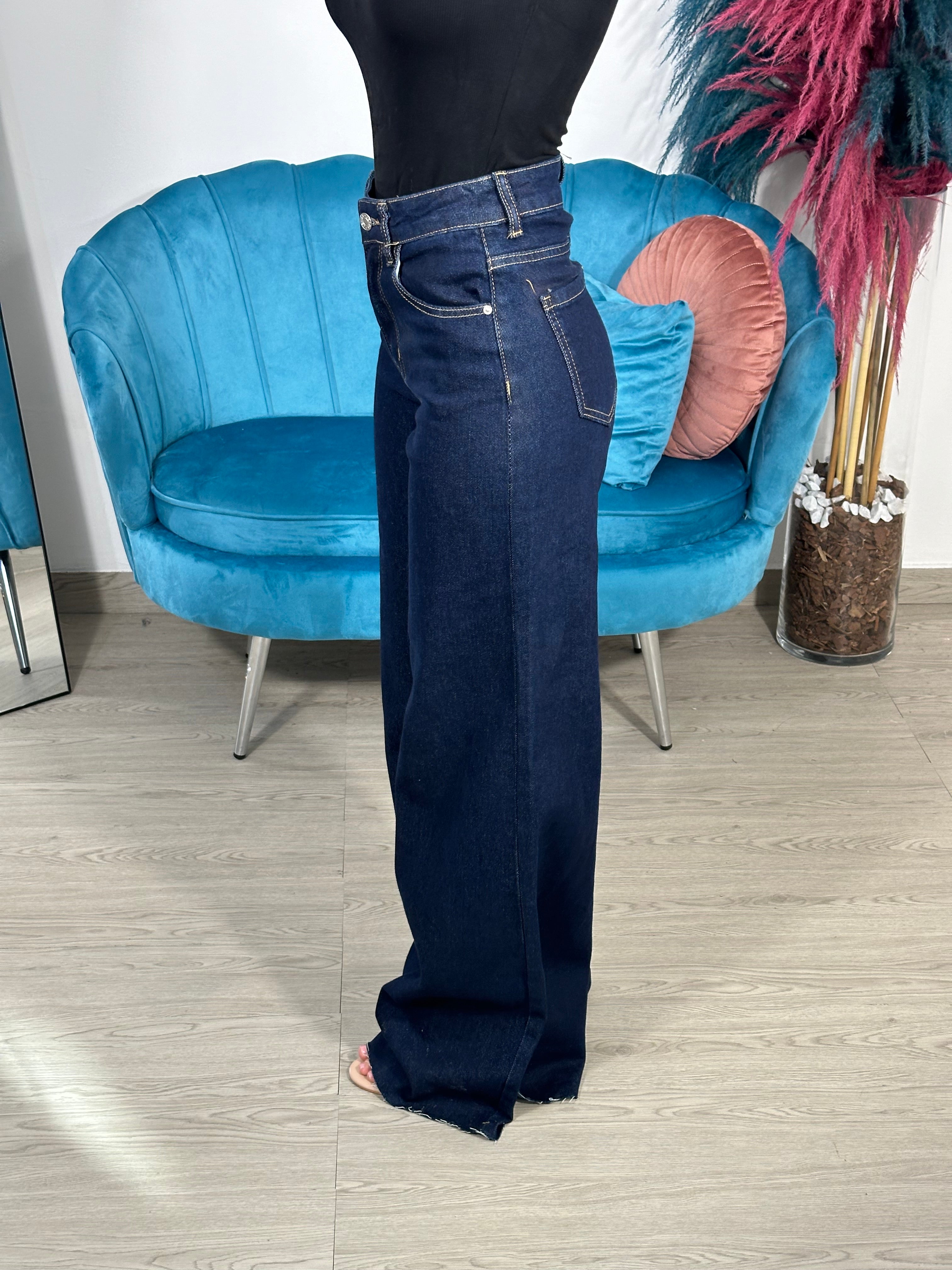 Jeans Wide Leg Dark