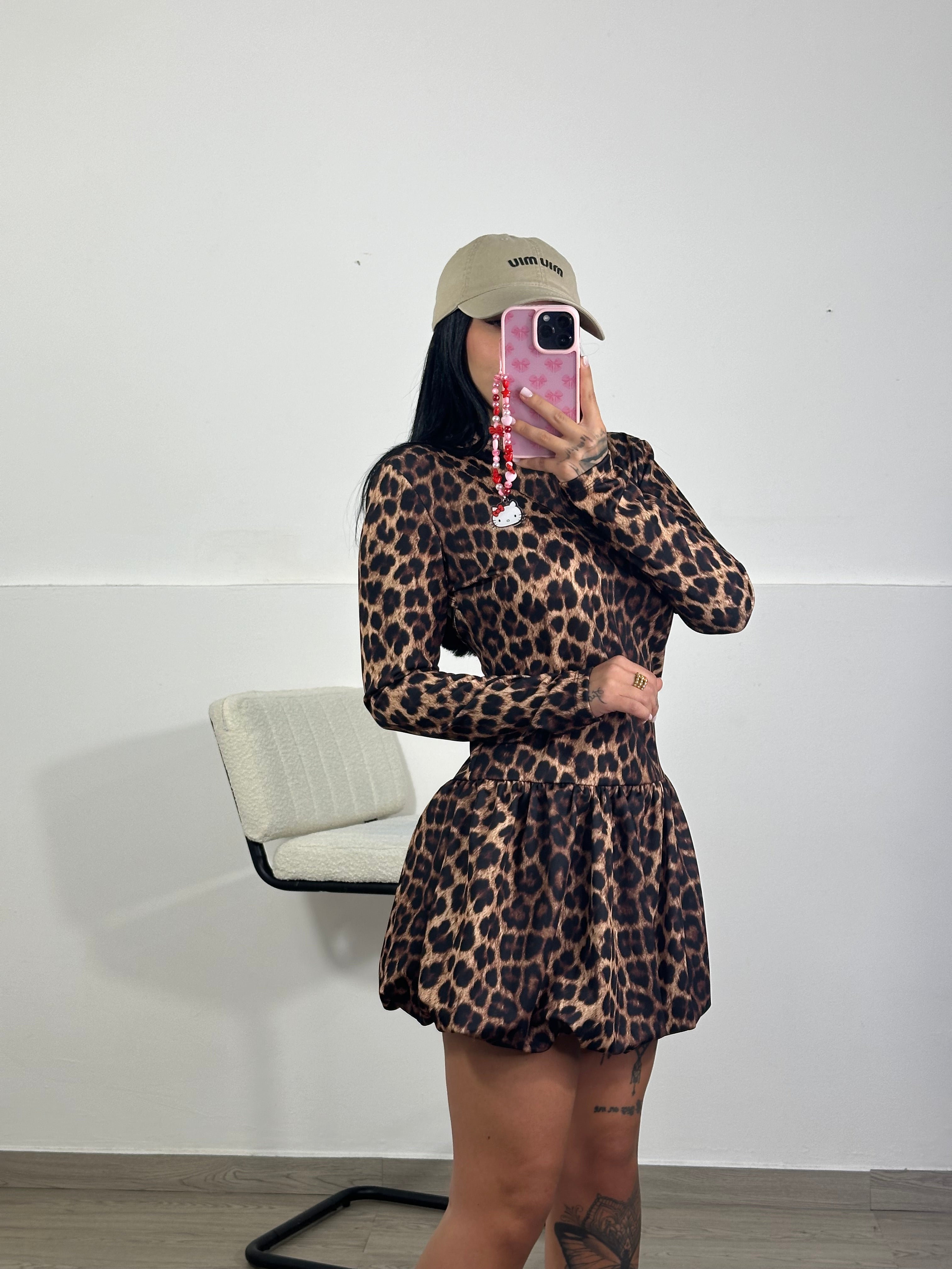 Mini Abito Fru Leopard