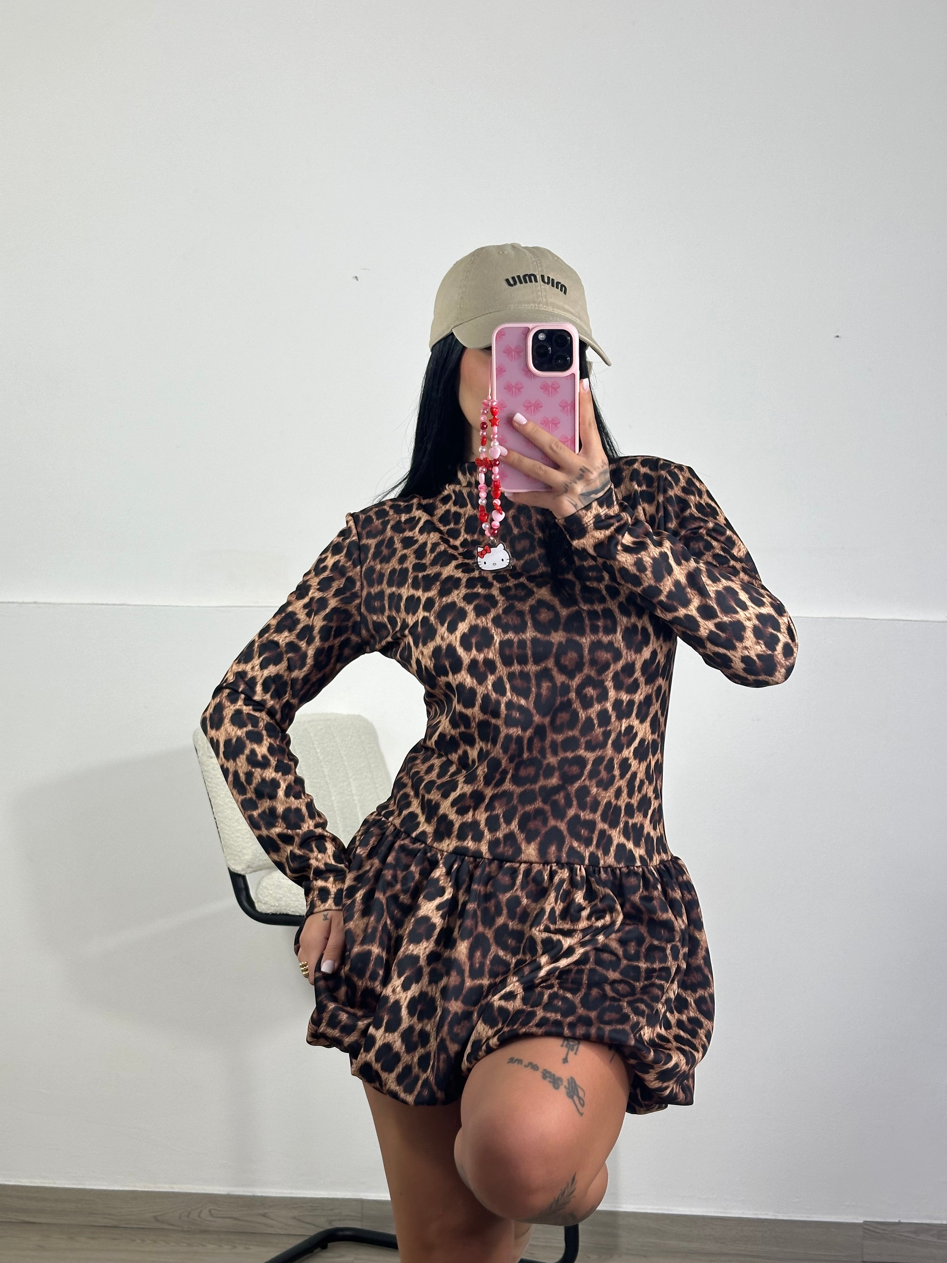 Mini Abito Fru Leopard