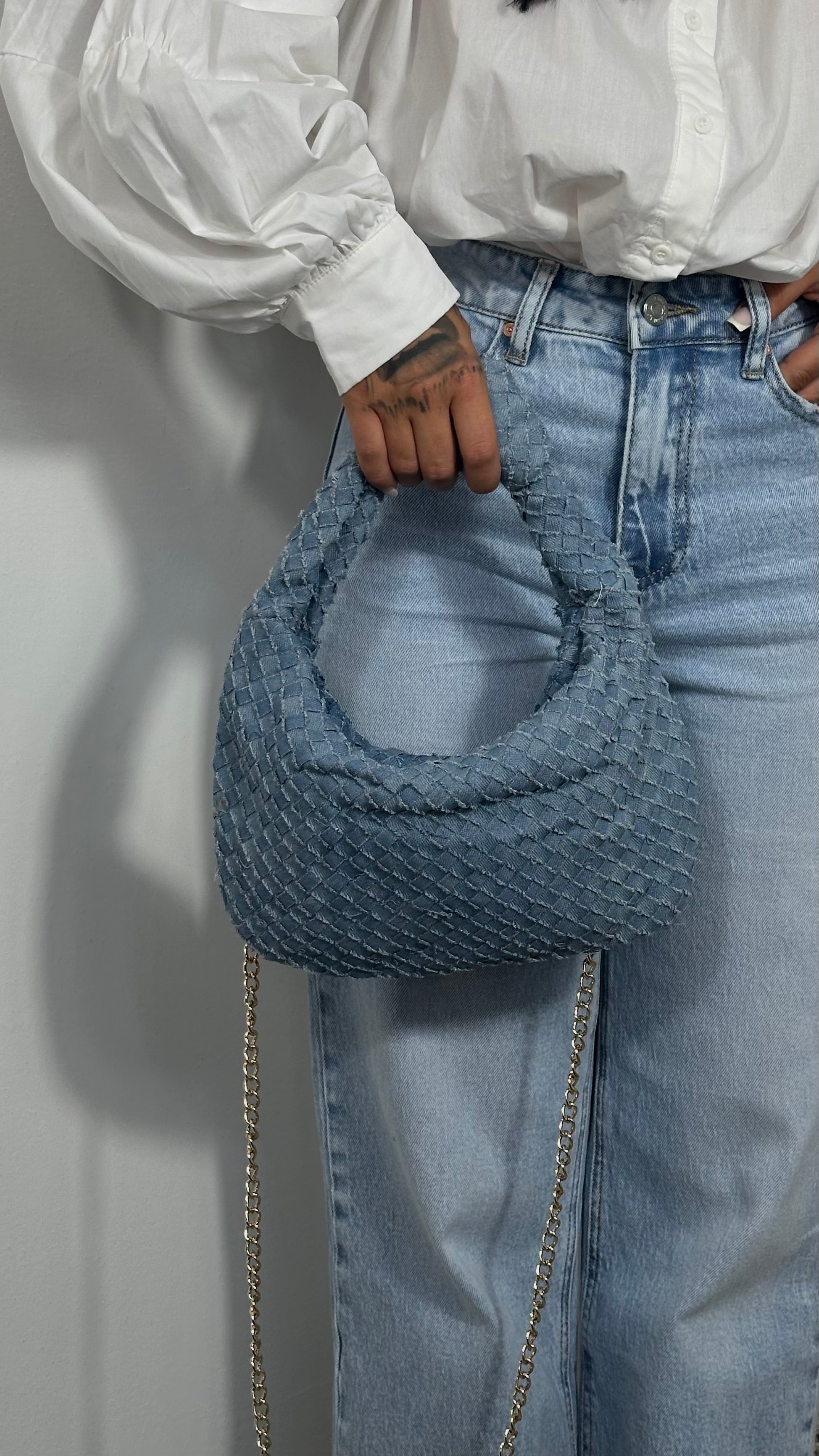 Mini Bag Jeans Bottega