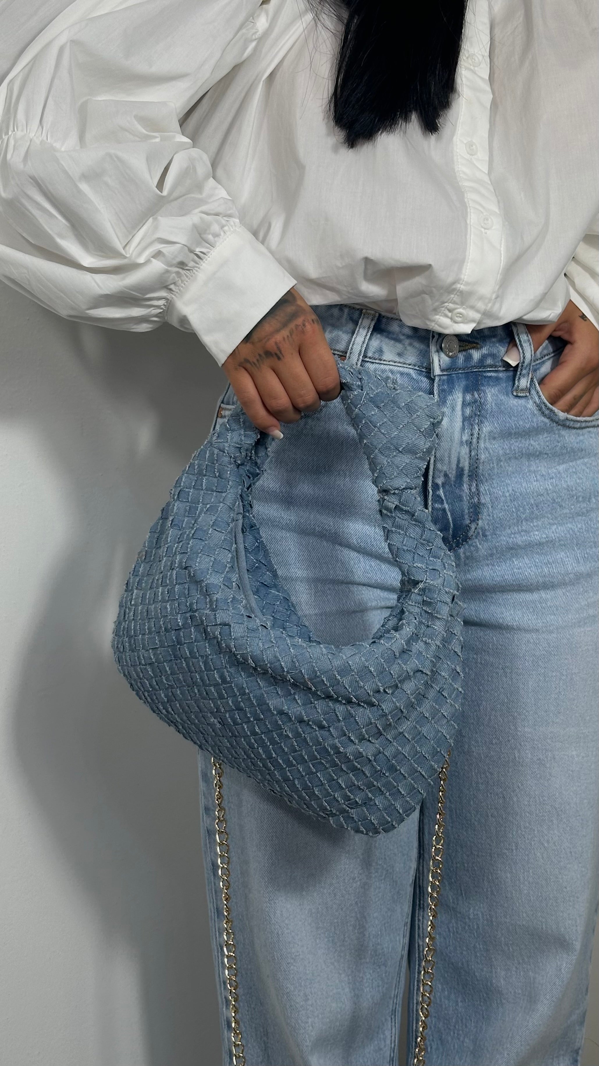 Mini Bag Jeans Bottega